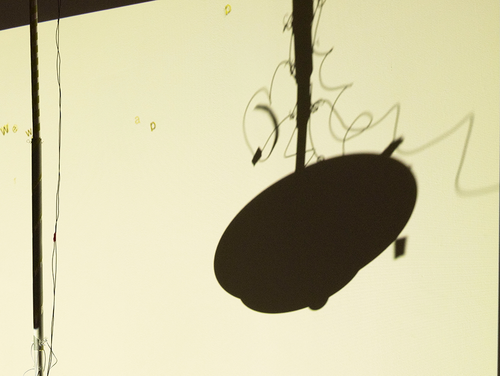 We Were Once Happy kinetic installation with assembled cans and sound elements