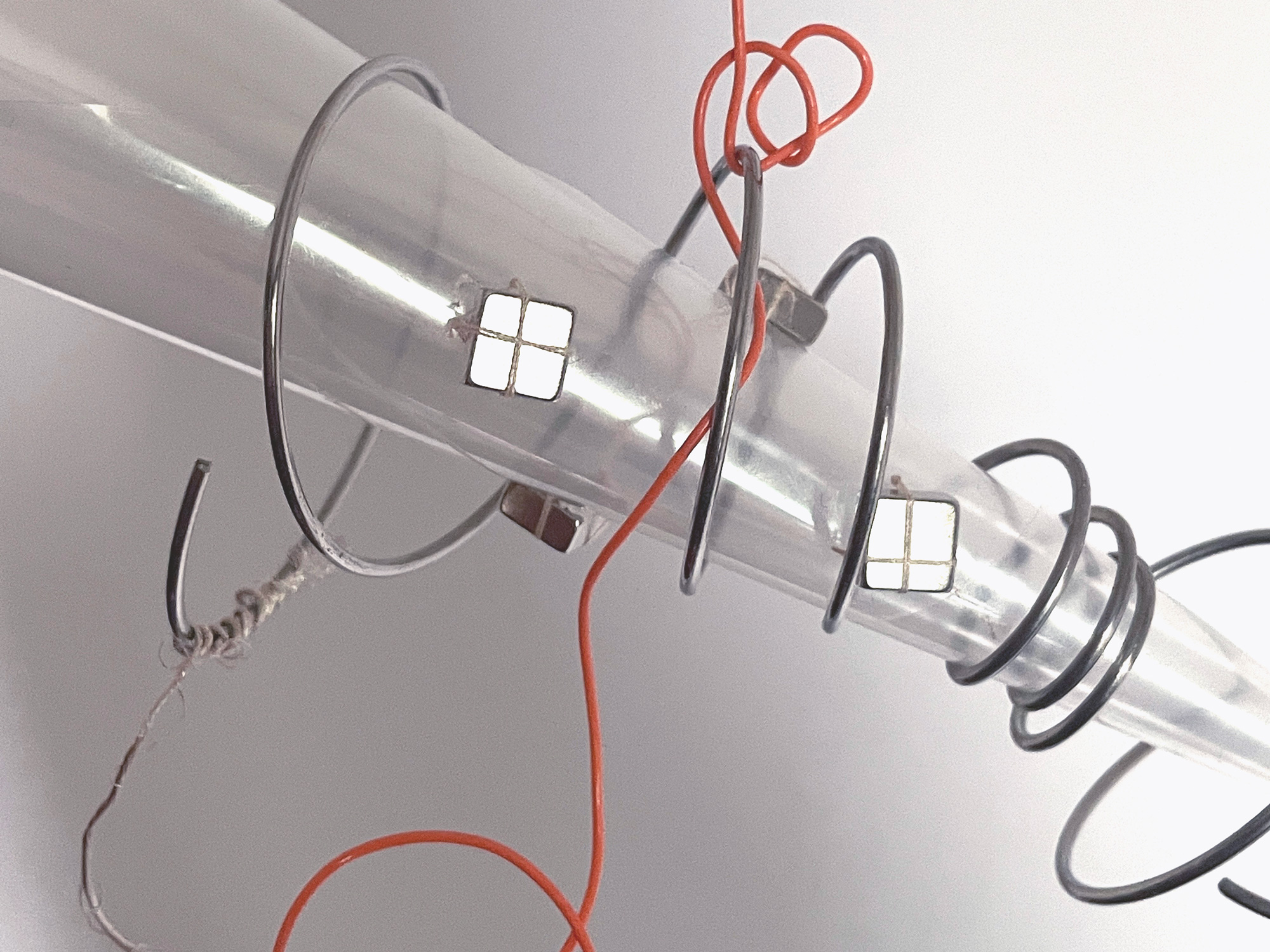 Close view of the sound sculpture
